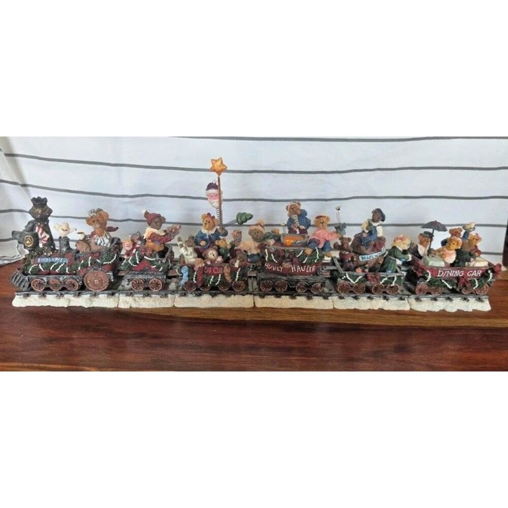DanBury Mint Boyds Bears figurine Christmas Train BoydsXprss